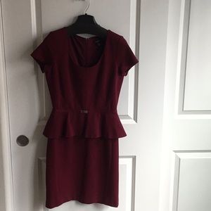 Ann Taylor 2P Deep Red Dress. Gently worn.